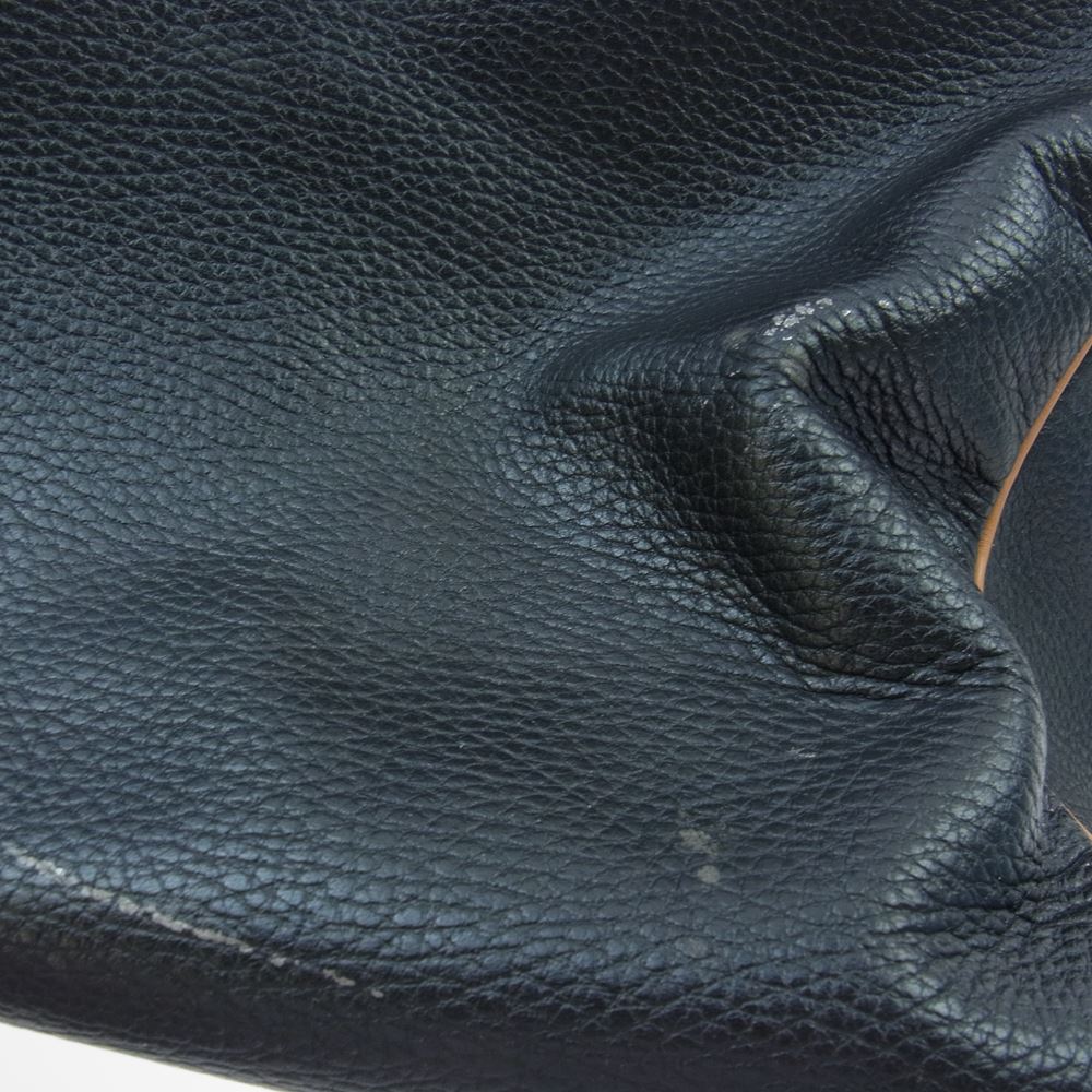 HERMES エルメス ヴィクトリア 43 〇V刻印 ボストン バッグ ブラック系【中古】