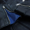 SOPHNET. ソフネット SOPH-160035 × Schott ショット ONESTAR RIDERS JACKET ワンスター レザー ダブルライダース ジャケット 襟裏袖口青 ダークネイビー ダークネイビー系 36【中古】