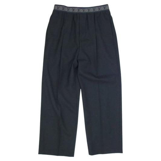 LOUIS VUITTON ルイ・ヴィトン 22SS IS2 HMP02W ウエスト LVライン テーパード リラックス スラックスパンツ ブラック系 40【美品】【中古】
