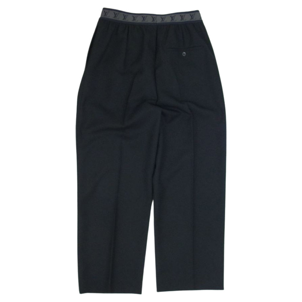 LOUIS VUITTON ルイ・ヴィトン 22SS IS2 HMP02W ウエスト LVライン テーパード リラックス スラックスパンツ ブラック系 40【美品】【中古】