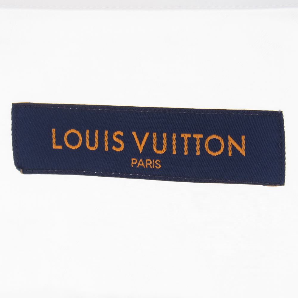 LOUIS VUITTON ルイ・ヴィトン 21SS ZVU HLS45W モノグラム 総柄 ドレス シャツ ホワイト系 L【極上美品】【中古】