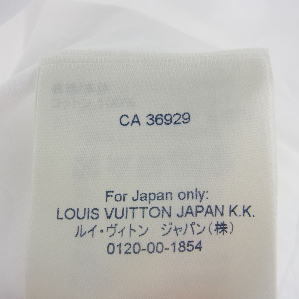 LOUIS VUITTON ルイ・ヴィトン 21SS ZVU HLS45W モノグラム 総柄 ドレス シャツ ホワイト系 L【極上美品】【中古】