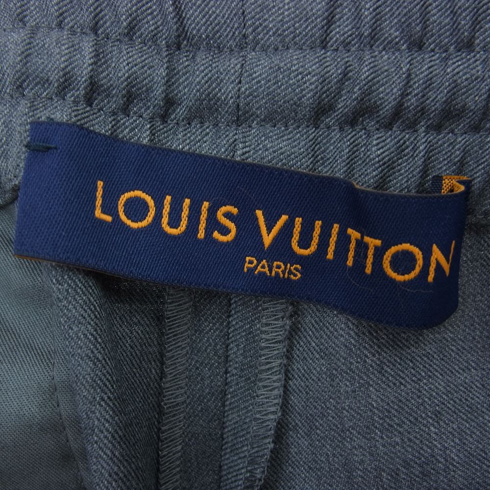 LOUIS VUITTON ルイ・ヴィトン 22AW ND7 HNP09W エンボス カラコラム パジャマ トラウザー ロング パンツ グレー系 42【美品】【中古】