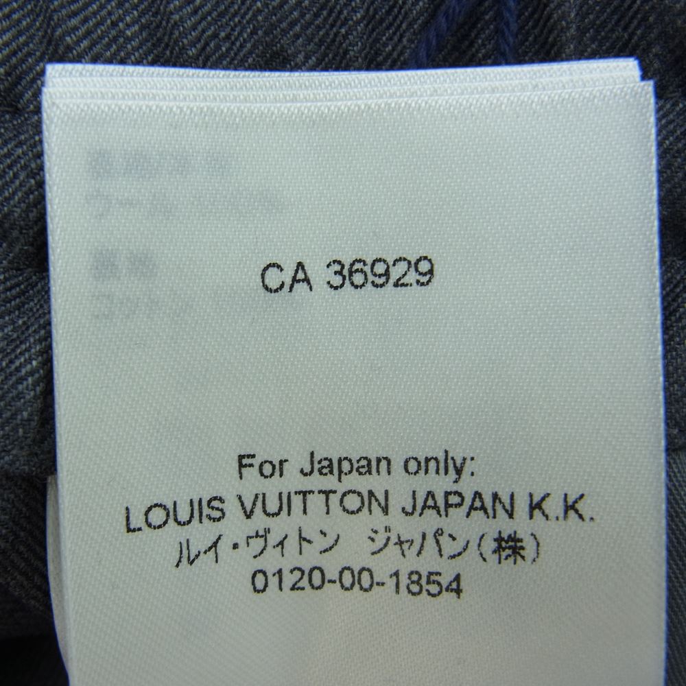 LOUIS VUITTON ルイ・ヴィトン 22AW ND7 HNP09W エンボス カラコラム パジャマ トラウザー ロング パンツ グレー系 42【美品】【中古】