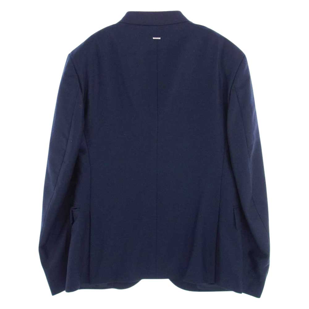 LOUIS VUITTON ルイ・ヴィトン 22SS 1A9K15 KQ0 HMJ40E LVSE シングル ブレステッド ポンヌフ エンボス カシミヤ混 テーラードジャケット ネイビー系 48【美品】【中古】
