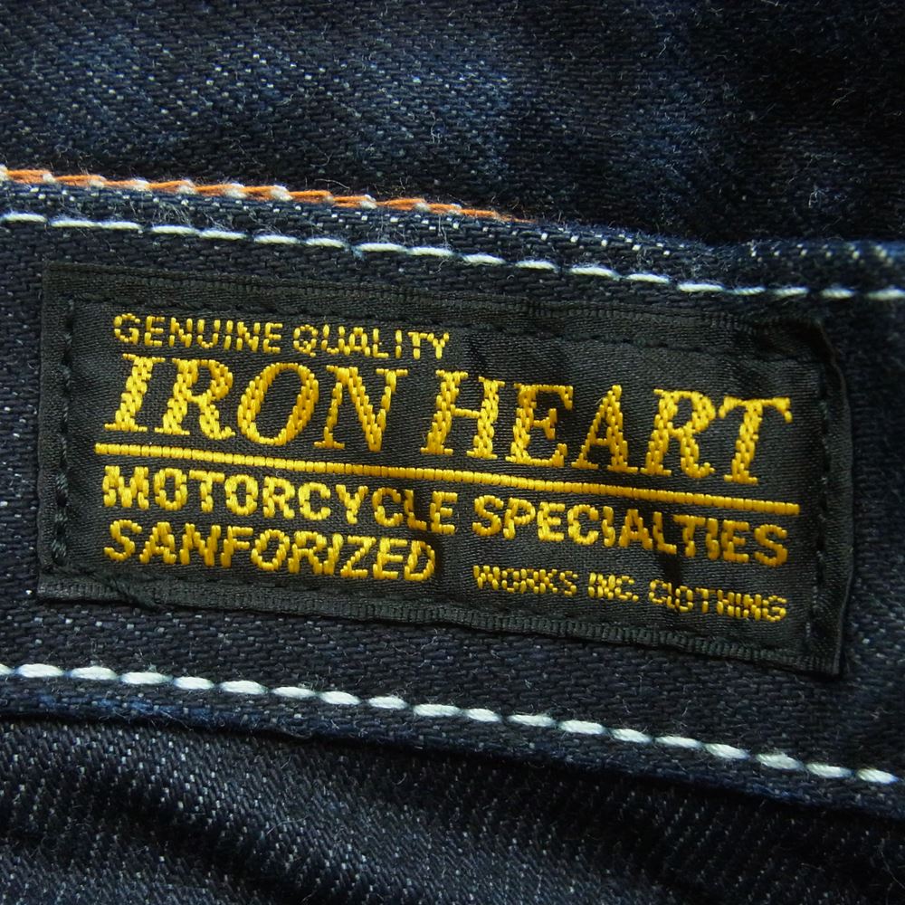 IRON HEART アイアンハート ペインター デニム パンツ コットン 日本製 インディゴブルー系 W33【美品】【中古】
