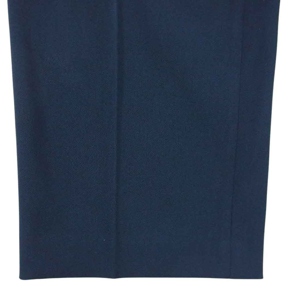ノーブル 23SS 23-030-240-5010-1-0  フロント オープン スラックス パンツ ネイビー系 38【美品】【中古】
