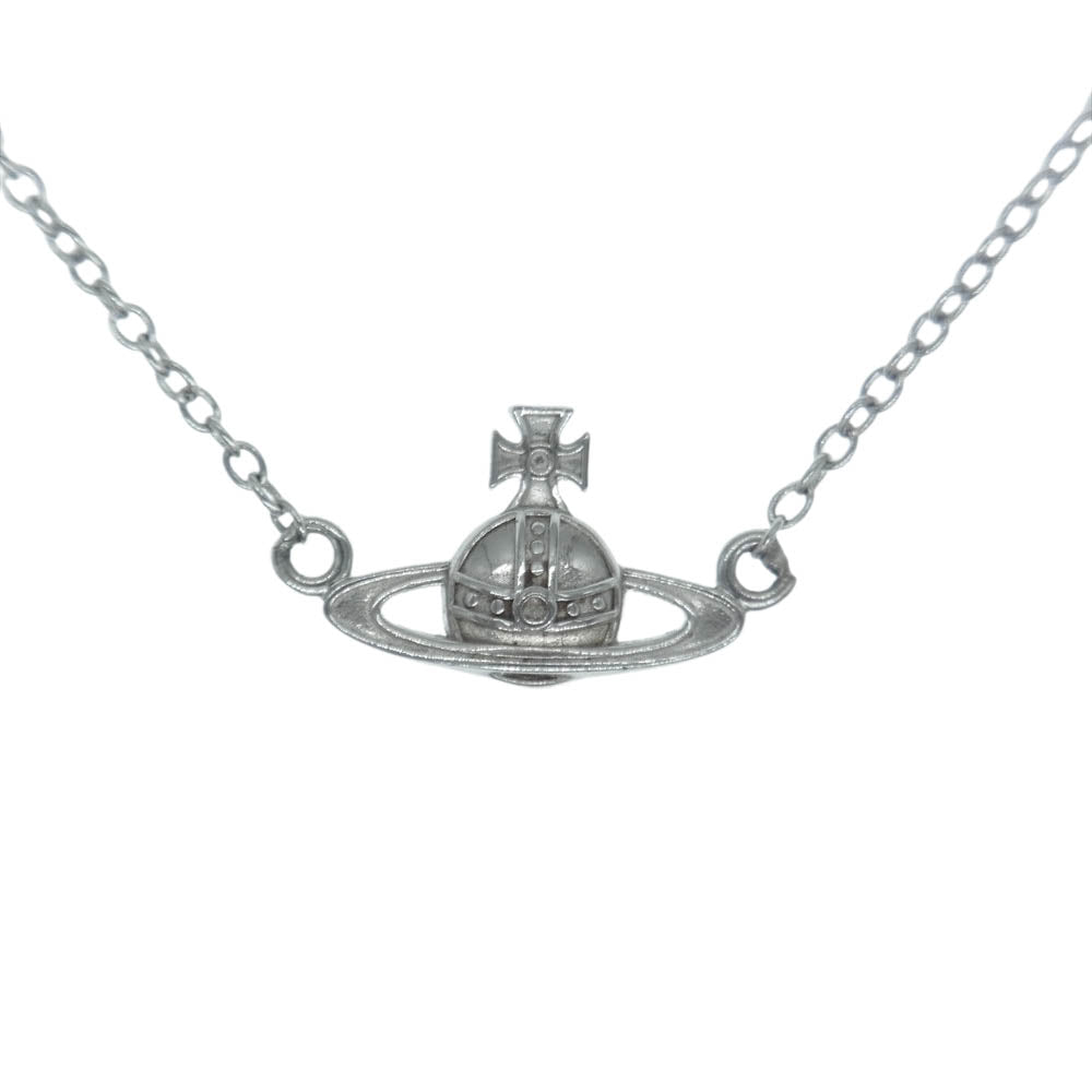 Vivienne Westwood ヴィヴィアンウエストウッド MINI BAS RELIEF ネックレス シルバー系【中古】