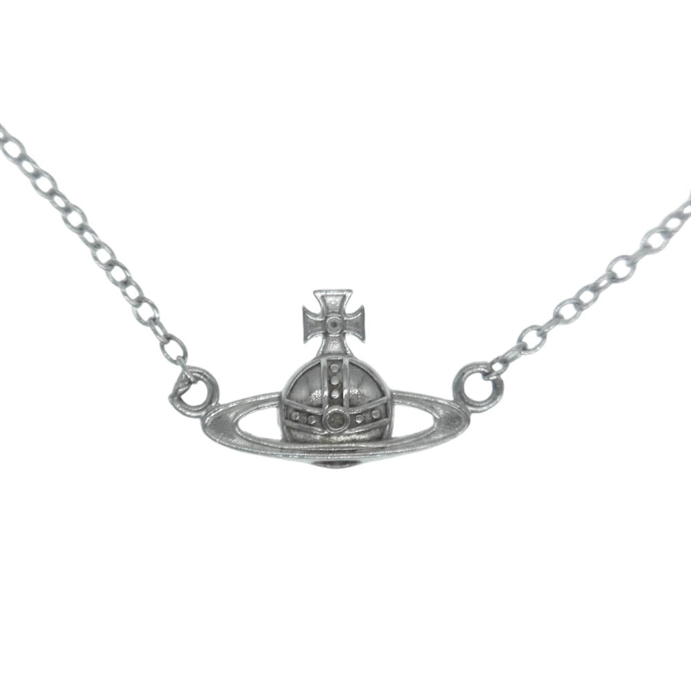 Vivienne Westwood ヴィヴィアンウエストウッド MINI BAS RELIEF ネックレス シルバー系【中古】