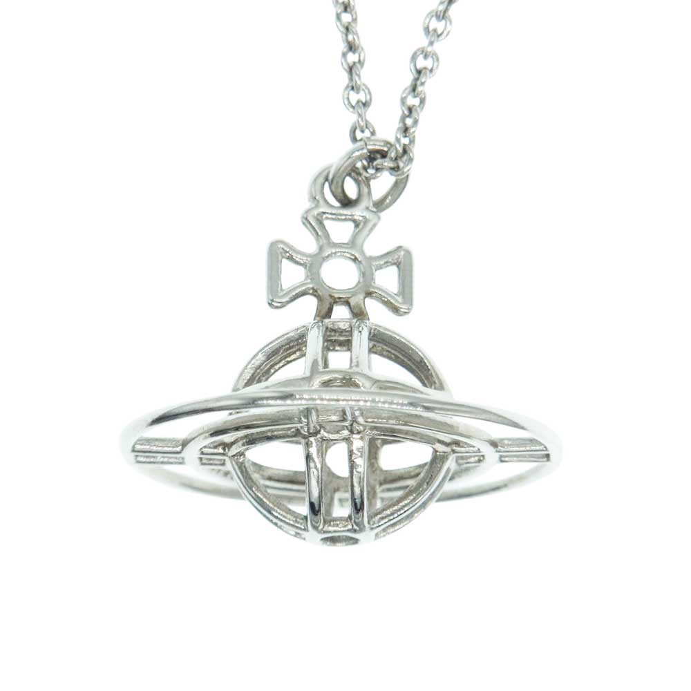 Vivienne Westwood ヴィヴィアンウエストウッド 3D タイニー オーブ ネックレス シルバー系【中古】