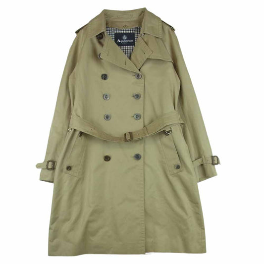 Aquascutum アクアスキュータム 5005450001-83 コットン ライナー付き トレンチ コート 日本製 ベージュ系 10【中古】