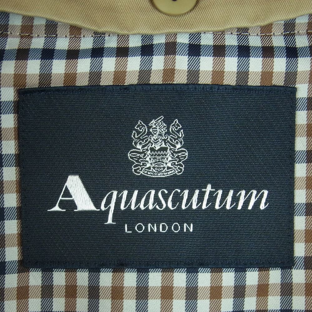 Aquascutum アクアスキュータム 5005450001-83 コットン ライナー付き トレンチ コート 日本製 ベージュ系 10【中古】