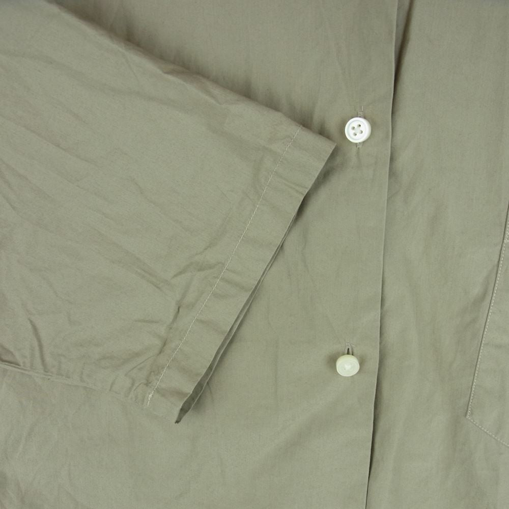 MADISON BLUE マディソンブルー MB151 5001 J BRADLEY SHIRT コットン 半袖 シャツ 日本製 グレイッシュベージュ系 01【中古】