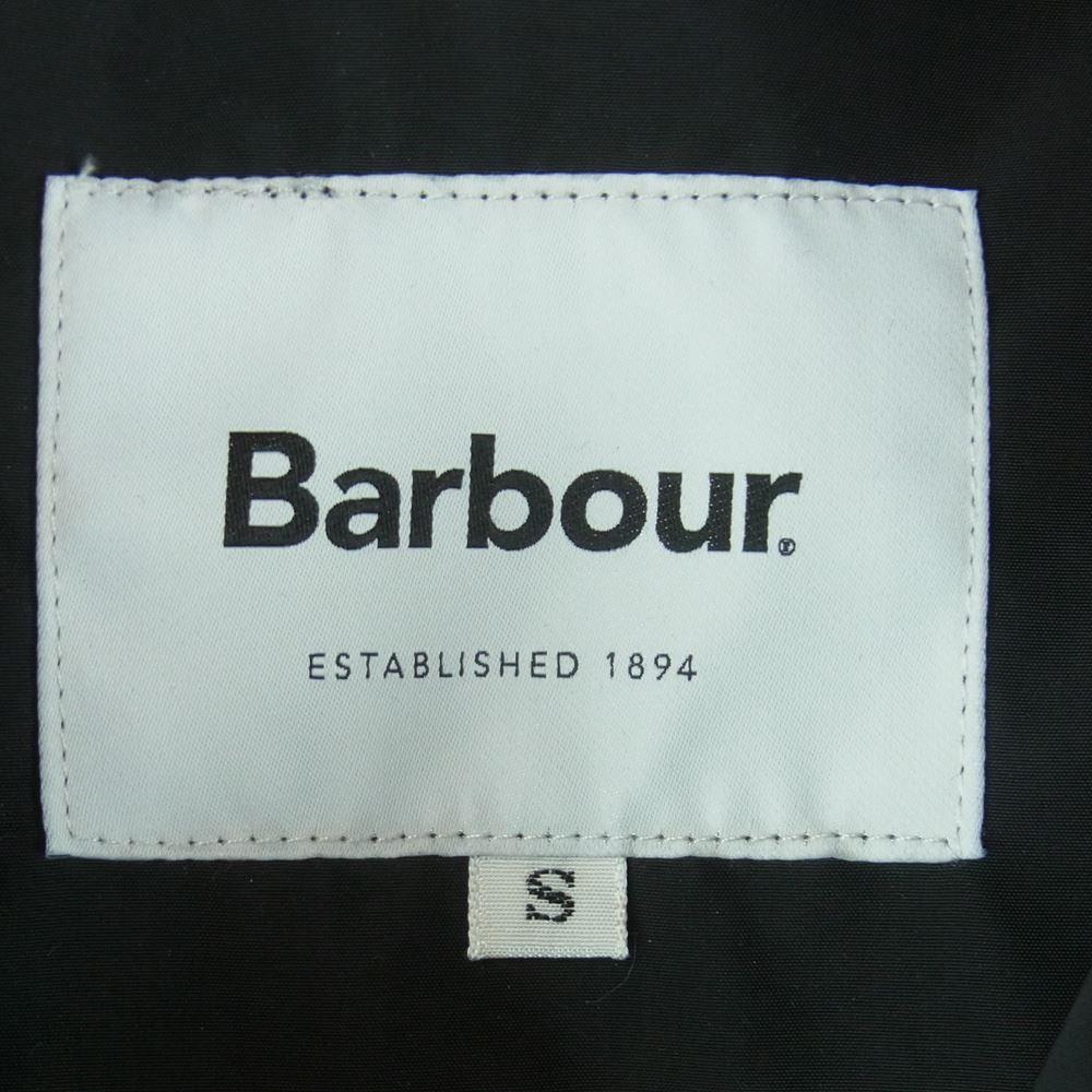 Barbour バブアー 2101032 SPEY スペイ ナイロン ジップ ジャケット 襟コーデュロイ 切替 ブルゾン ブラック系 S【中古】