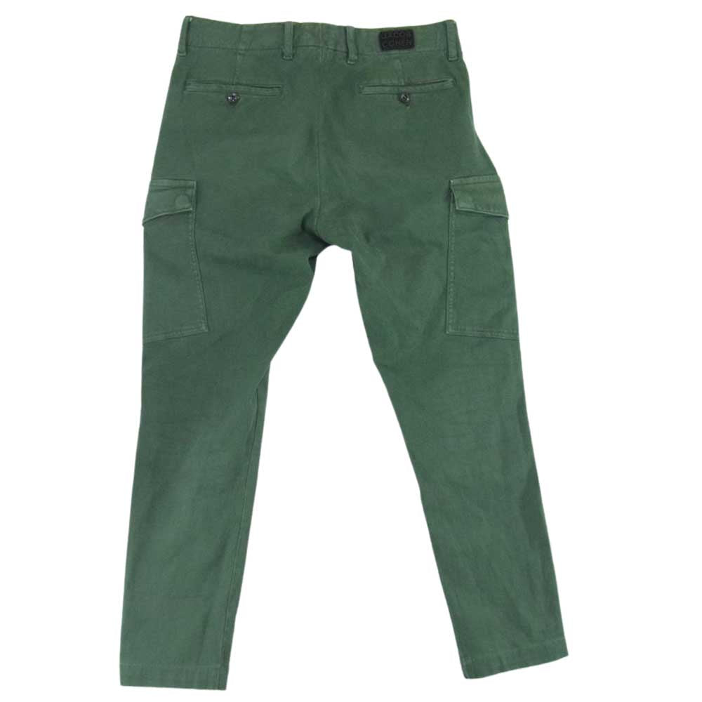 JACOB COHEN ヤコブコーエン 国内正規品 イタリア製 CHUCK チャック ストレッチ テーパード スリム カーゴ パンツ カーキ系 30【中古】