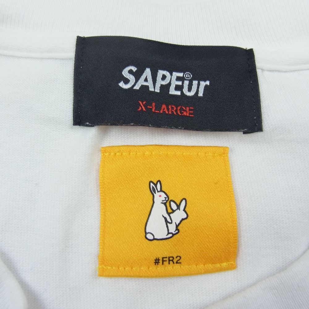 サプール FR2 エフアールツー SMOKING KILLS DOKO ドコ 長袖 Tシャツ カットソー ホワイト系 XL【中古】