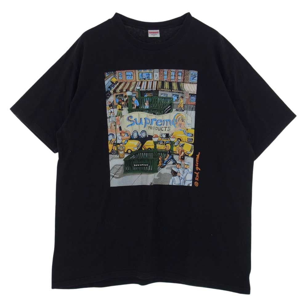 Supreme シュプリーム 22SS Manhattan Tee マンハッタン 半袖 Tシャツ ブラック系 XL【中古】