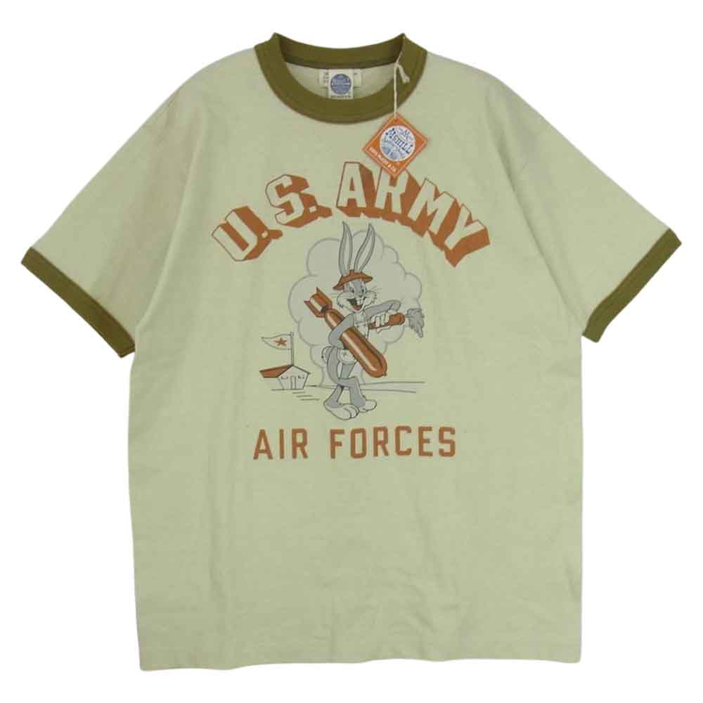 TOY'S McCOY トイズマッコイ TMC1601 MILITARY TEE BUGGS BUNNY 第8航空軍 ミリタリー バッグスバニー 半袖 Tシャツ Mighty Eighth カーキ系 M【美品】【中古】