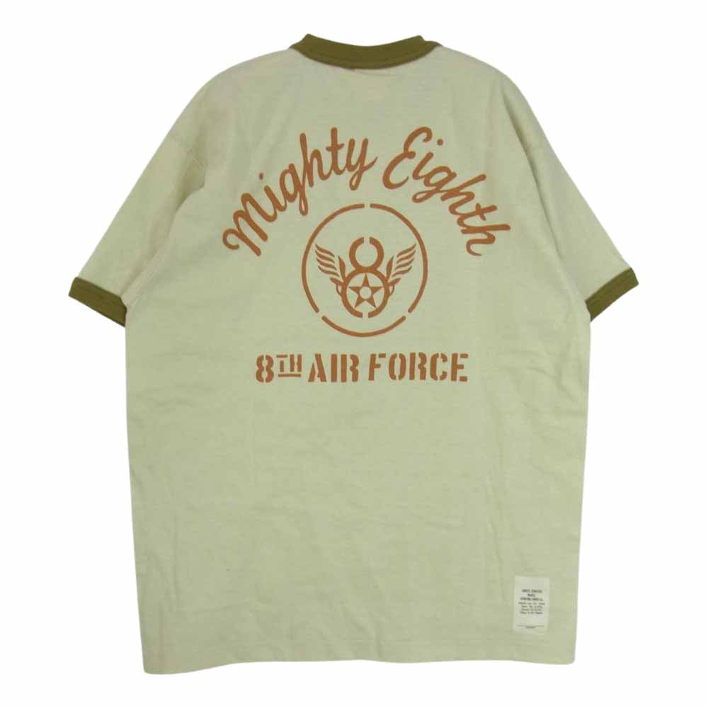 TOY'S McCOY トイズマッコイ TMC1601 MILITARY TEE BUGGS BUNNY 第8航空軍 ミリタリー バッグスバニー 半袖 Tシャツ Mighty Eighth カーキ系 M【美品】【中古】