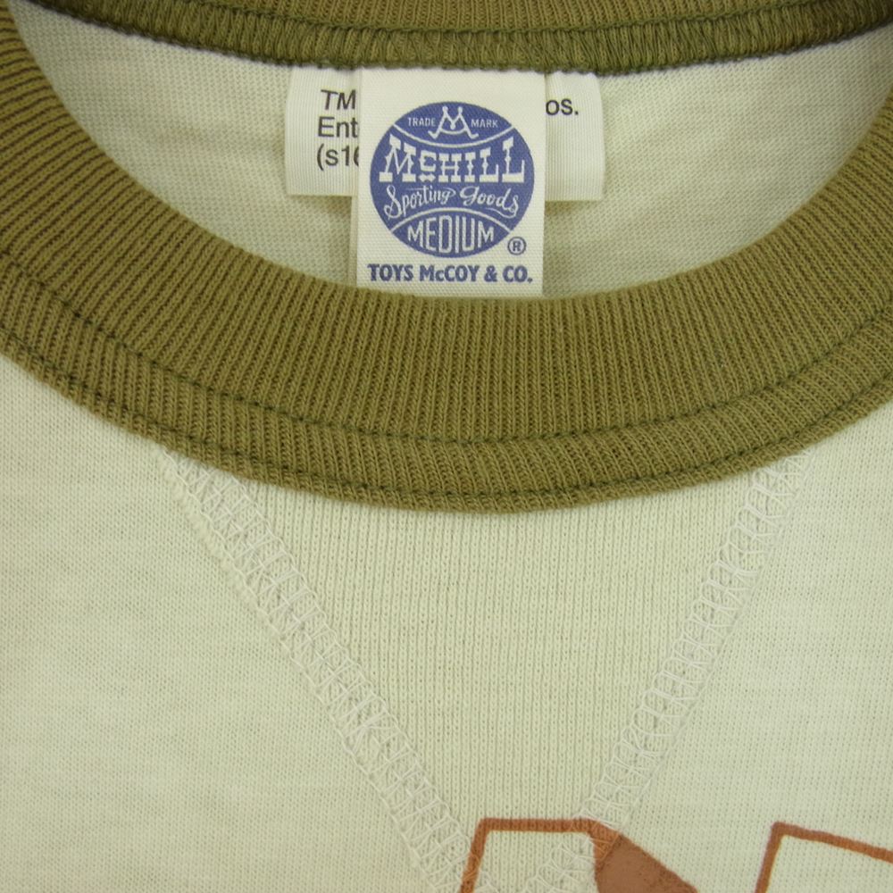 TOY'S McCOY トイズマッコイ TMC1601 MILITARY TEE BUGGS BUNNY 第8航空軍 ミリタリー バッグスバニー 半袖 Tシャツ Mighty Eighth カーキ系 M【美品】【中古】