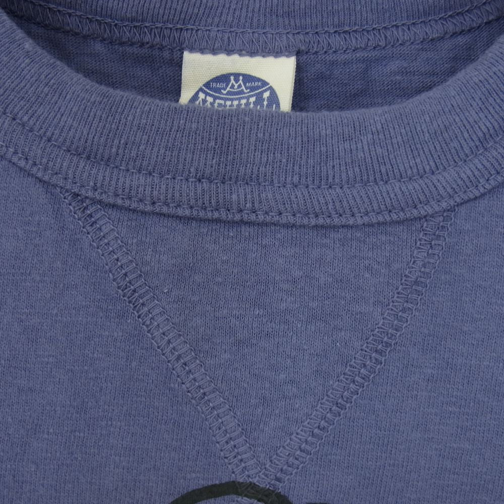 TOY'S McCOY トイズマッコイ TMC1523 U.S.S.SARATOGA MILITARY TEE SHIRT FELIX THE CAT フィリックス ザ キャット ミリタリー Tシャツ パープル系 L【中古】