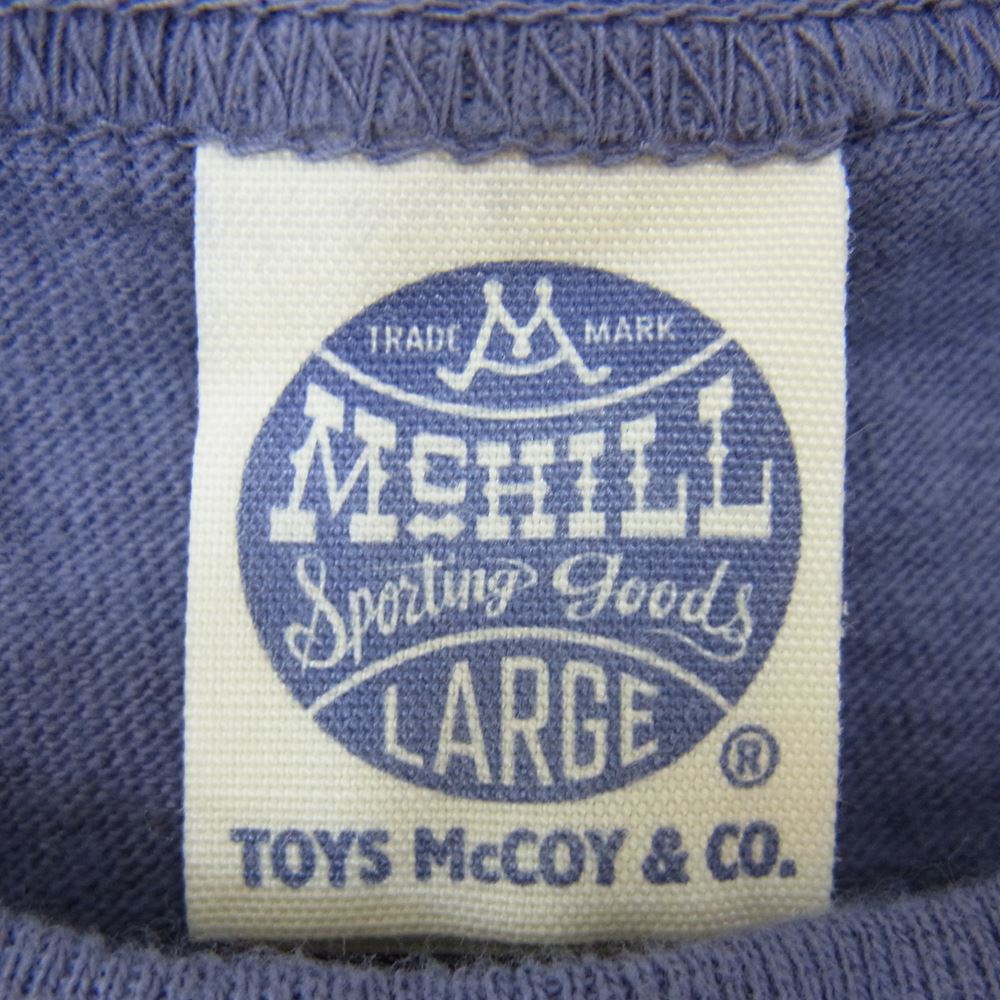 TOY'S McCOY トイズマッコイ TMC1523 U.S.S.SARATOGA MILITARY TEE SHIRT FELIX THE CAT フィリックス ザ キャット ミリタリー Tシャツ パープル系 L【中古】