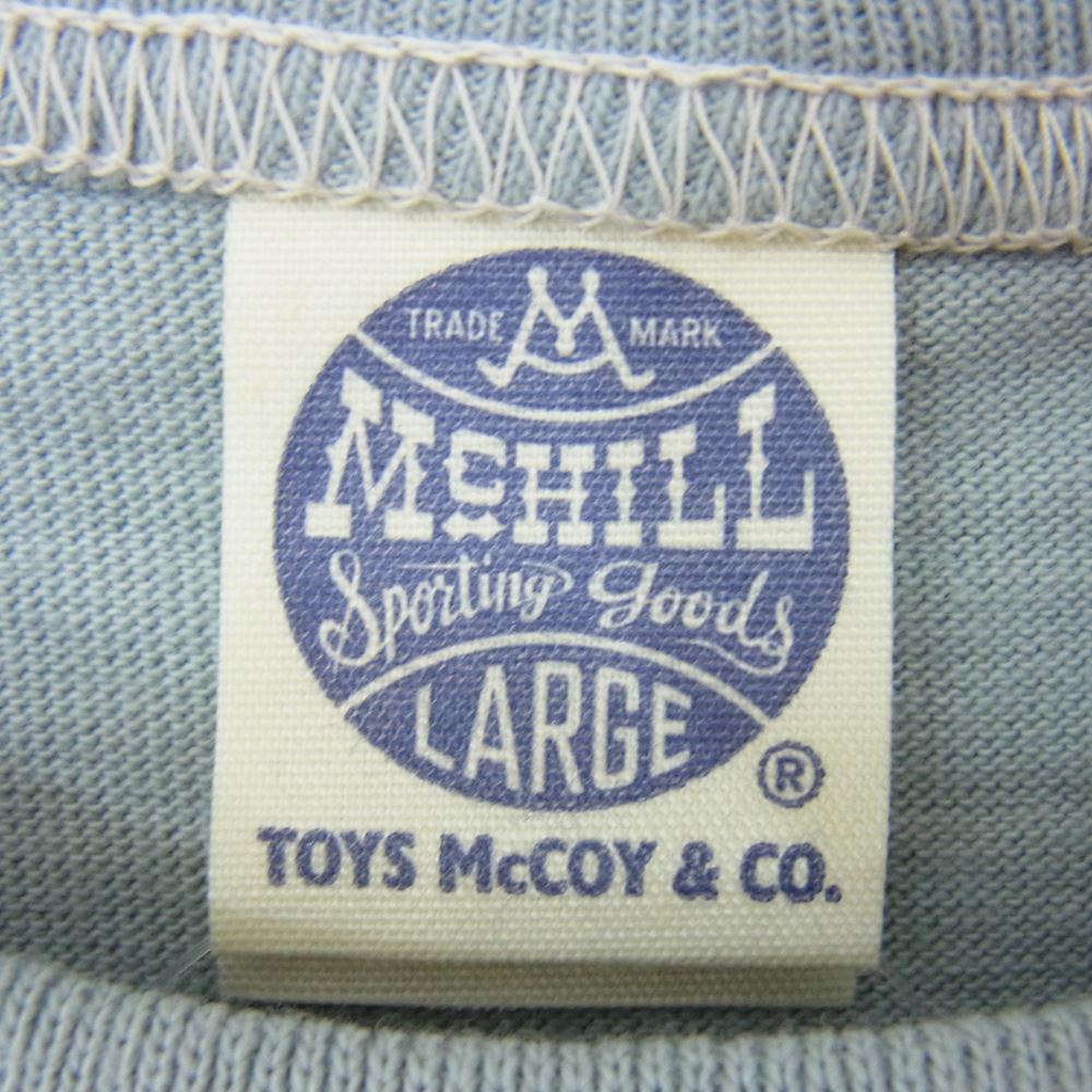 TOY'S McCOY トイズマッコイ TMC1525 US AIR FORCE ユーエスエアフォース 前V クルーネックリブ 半袖 Tシャツ ブルー系 L【極上美品】【中古】