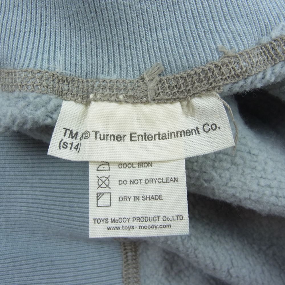 TOY'S McCOY トイズマッコイ TMC1457-111 TOM&JERRY I WANT YOU WARNER BROS トム＆ジェリー ワーナーブラザーズ ミリタリー 両Vガゼット ミリタリー スウェット トレーナー ブルー系 40【中古】