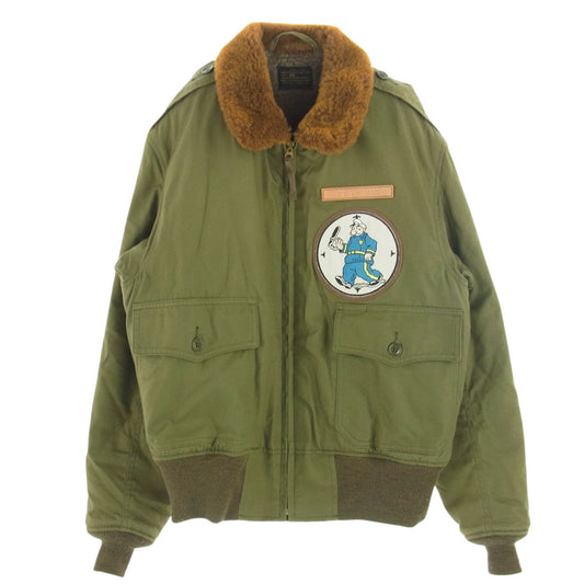 TOY'S McCOY トイズマッコイ  TMJ1414 B-10 フライトジャケット TOM＆JERRY ROUGH ON RATS カーキ系 ブラウン系 40【中古】