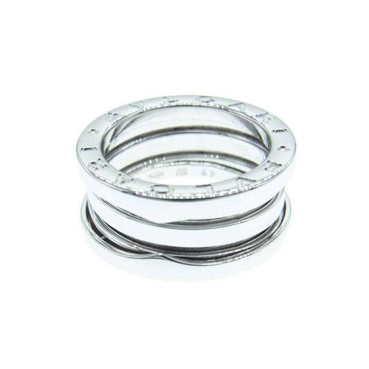 BVLGARI ブルガリ B-ZERO1 K18ＷG 750 ♯49 ビーゼロワン バンド リング シルバー系 ♯49【中古】