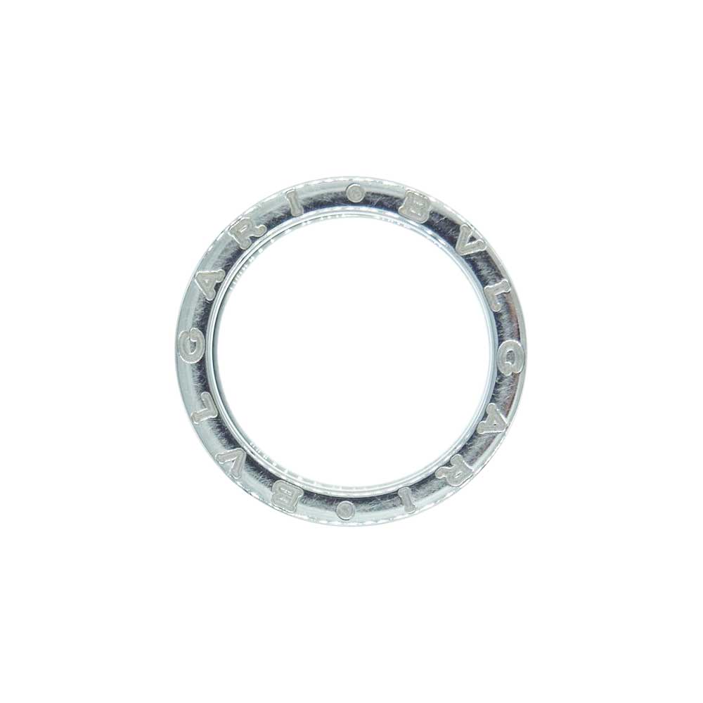 BVLGARI ブルガリ B-ZERO1 K18ＷG 750 ♯57 ビーゼロワン バンド リング シルバー系 約16号【中古】