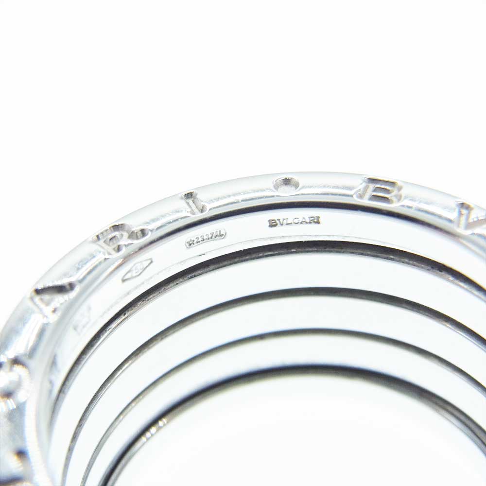 BVLGARI ブルガリ B-ZERO1 K18ＷG 750 ♯57 ビーゼロワン バンド リング シルバー系 約16号【中古】