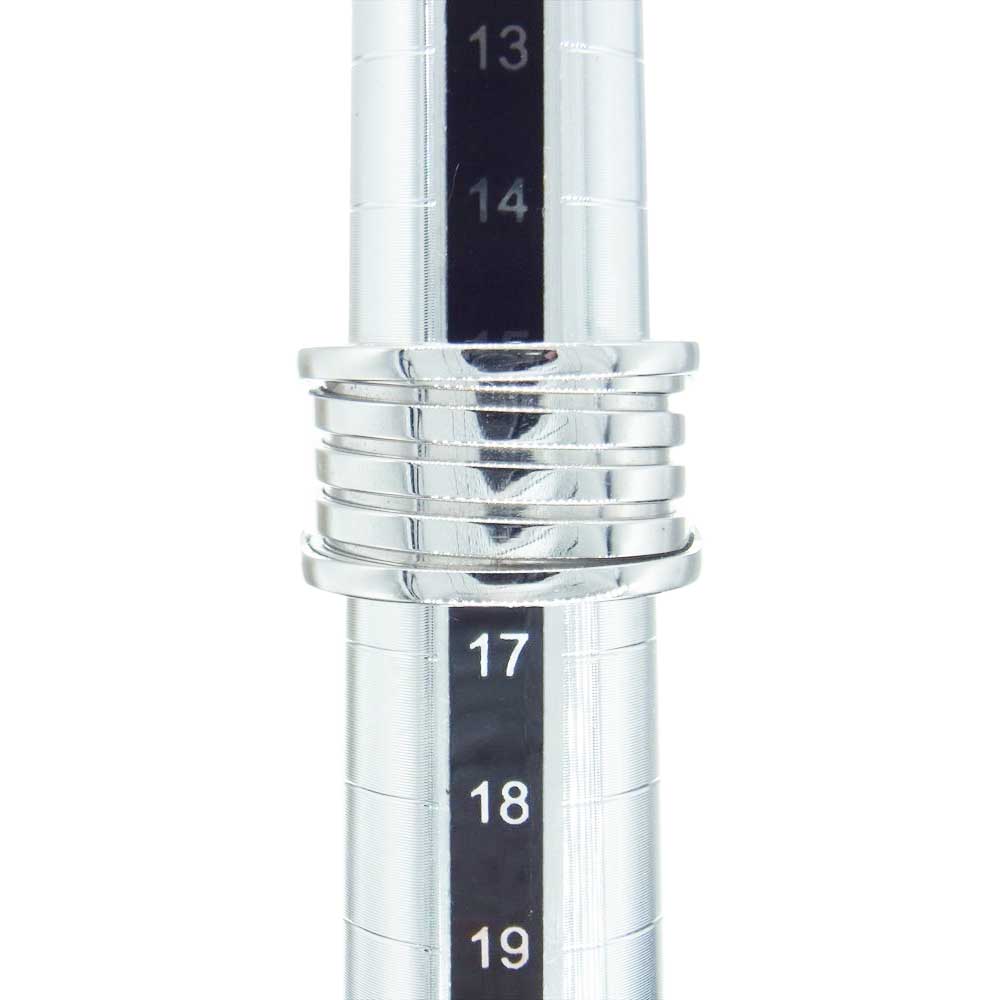 BVLGARI ブルガリ B-ZERO1 K18ＷG 750 ♯57 ビーゼロワン バンド リング シルバー系 約16号【中古】