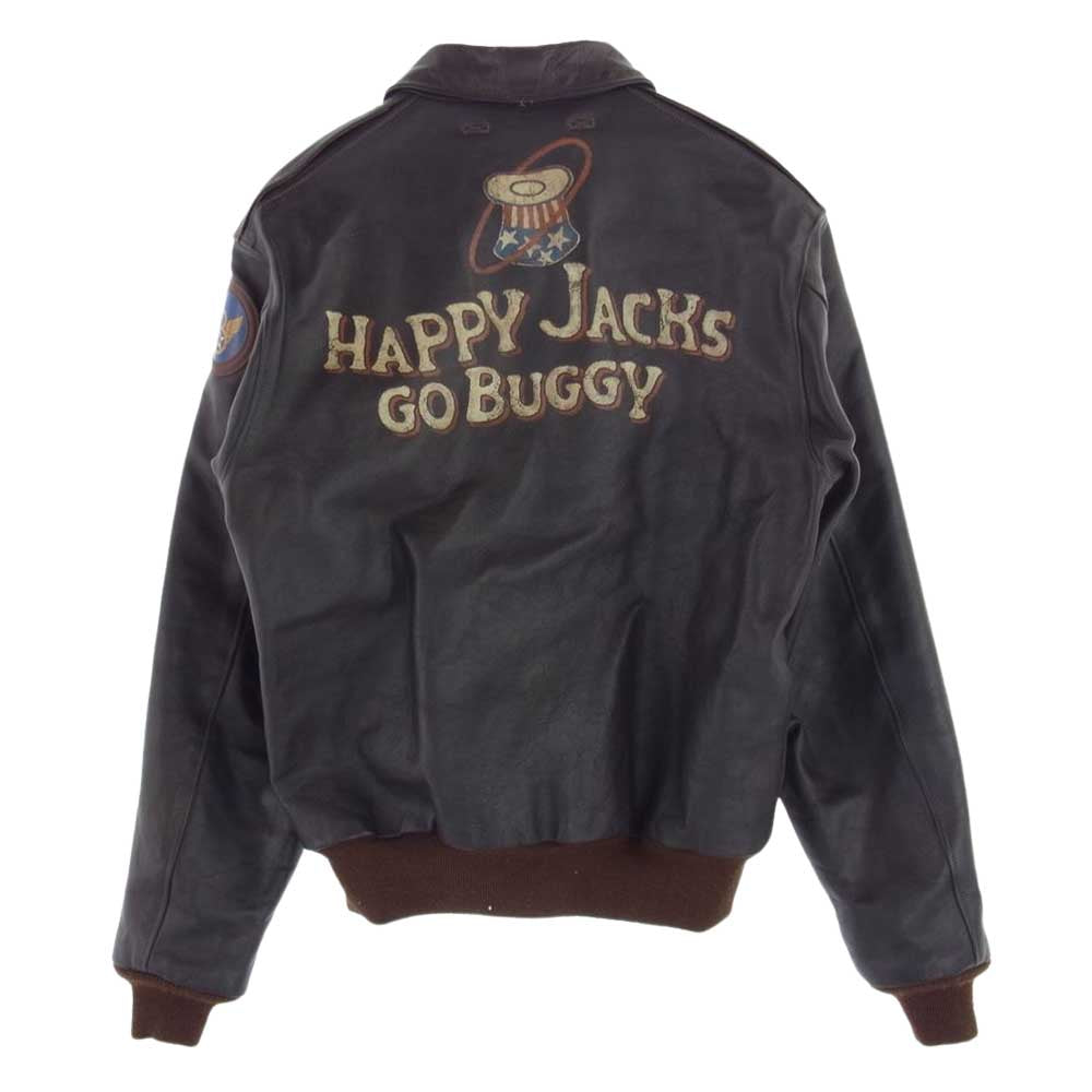 TOY'S McCOY トイズマッコイ 30-1415 W535 AC-27752 A-2 ROUGH WEAR ラフウェア ホースハイド 実名復刻 HAPPY JACKS GO BUGGY ブラウン系 40【中古】