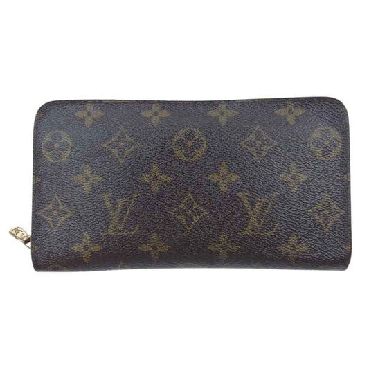 LOUIS VUITTON ルイ・ヴィトン M61727 モノグラム ポルトモネ ジップ ラウンドファスナー 長財布 ブラウン系【中古】