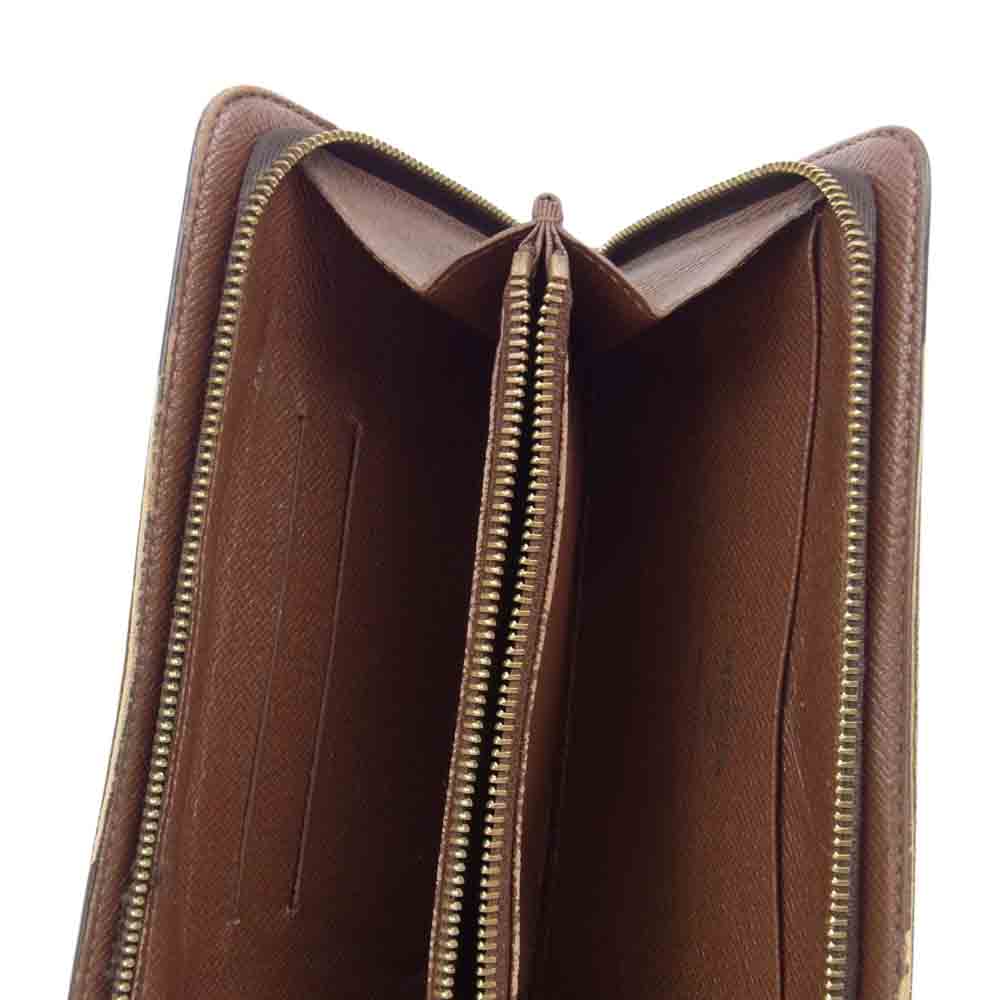 LOUIS VUITTON ルイ・ヴィトン M61727 モノグラム ポルトモネ ジップ ラウンドファスナー 長財布 ブラウン系【中古】