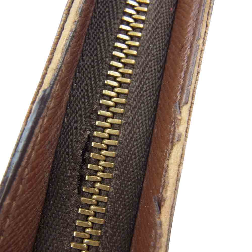 LOUIS VUITTON ルイ・ヴィトン M61727 モノグラム ポルトモネ ジップ ラウンドファスナー 長財布 ブラウン系【中古】