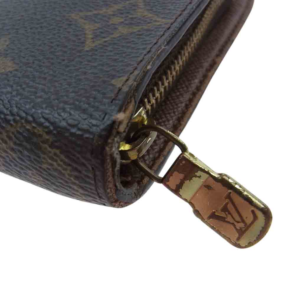 LOUIS VUITTON ルイ・ヴィトン M61727 モノグラム ポルトモネ ジップ ラウンドファスナー 長財布 ブラウン系【中古】