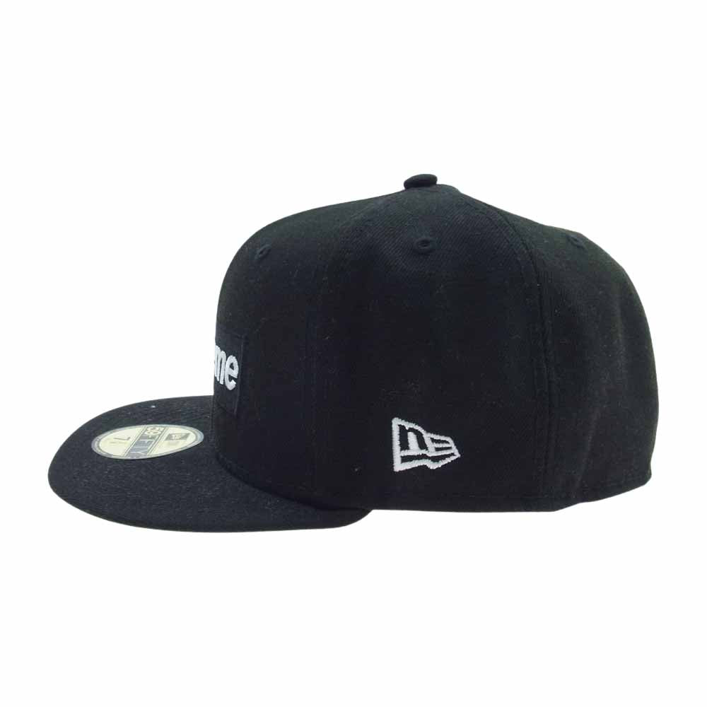 Supreme シュプリーム 21AW × NEW ERA No Comp Box Logo ニューエラ ボックスロゴ ベースボール キャップ ブラック系 7 3/8 (58.7cm)【中古】