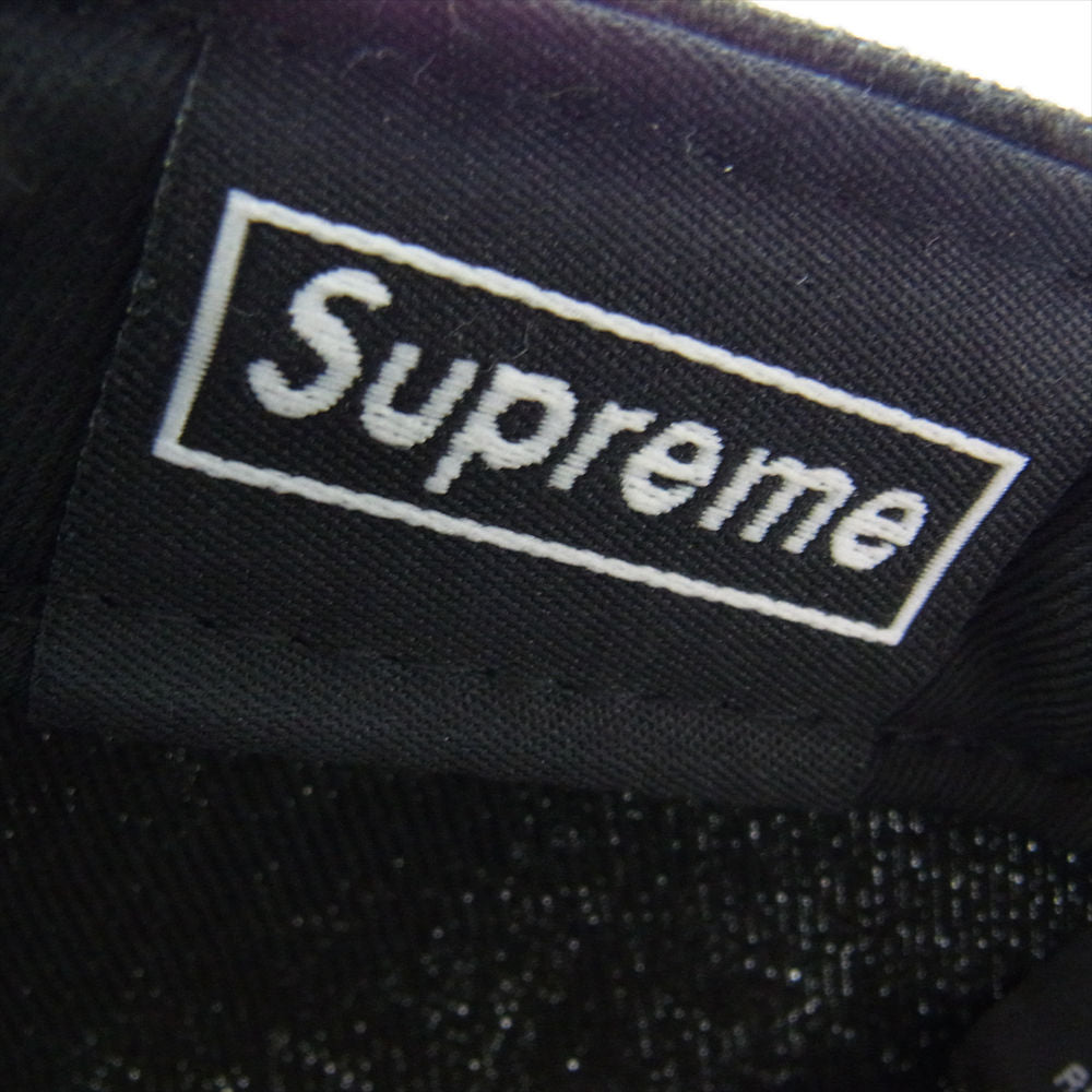 Supreme シュプリーム 21AW × NEW ERA No Comp Box Logo ニューエラ ボックスロゴ ベースボール キャップ ブラック系 7 3/8 (58.7cm)【中古】
