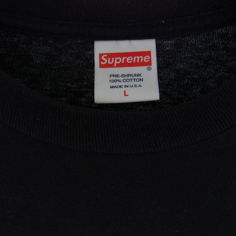 Supreme シュプリーム 21AW Thrasher Multi Logo L/S Tee スラッシャー マルチロゴ 長袖 Tシャツ ブラック系 L【中古】
