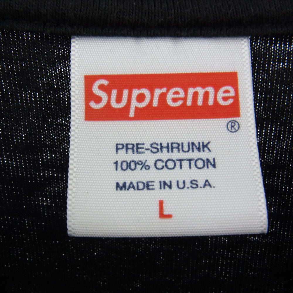 Supreme シュプリーム 21AW Thrasher Multi Logo L/S Tee スラッシャー マルチロゴ 長袖 Tシャツ ブラック系 L【中古】