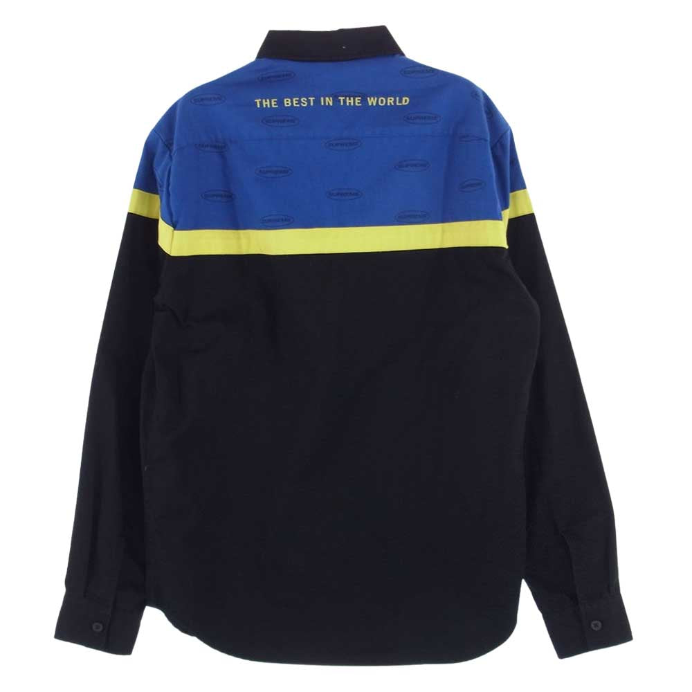 Supreme シュプリーム 17AW Color Blocked Work Shirt カラーブロック ワーク シャツ マルチカラー系 S【中古】