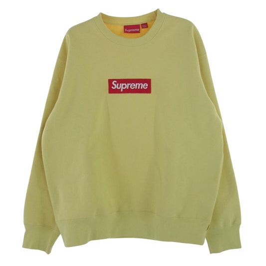 Supreme シュプリーム 22AW Box Logo Crewneck ボックスロゴ クルーネック スウェット トレーナー イエロー系【中古】