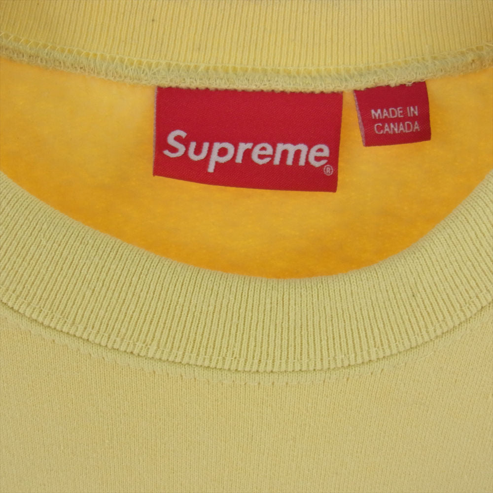 Supreme シュプリーム 22AW Box Logo Crewneck ボックスロゴ クルーネック スウェット トレーナー イエロー系【中古】