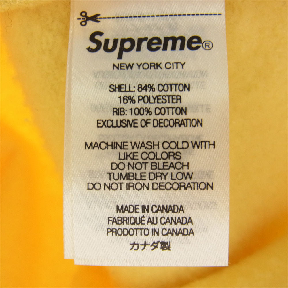 Supreme シュプリーム 22AW Box Logo Crewneck ボックスロゴ クルーネック スウェット トレーナー イエロー系【中古】