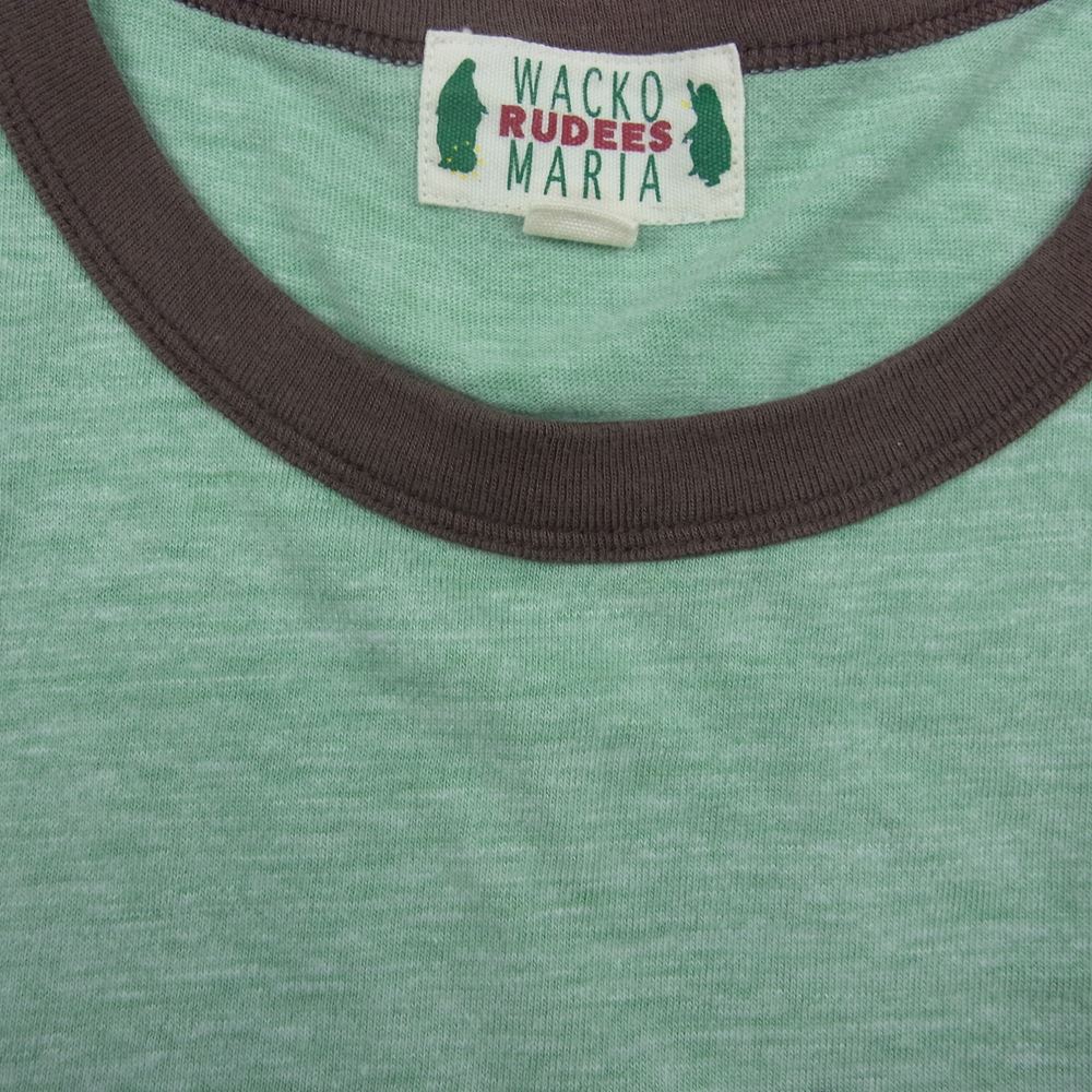 WACKO MARIA ワコマリア リンガー Tシャツ グリーン系 グリーン系 XL【中古】
