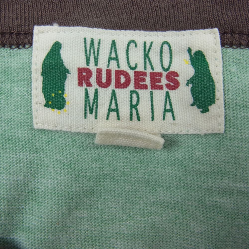 WACKO MARIA ワコマリア リンガー Tシャツ グリーン系 グリーン系 XL【中古】