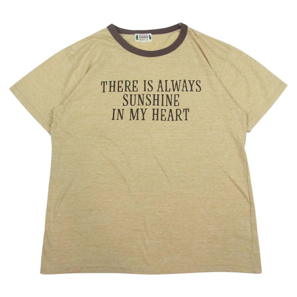 WACKO MARIA ワコマリア リンガー Tシャツ イエロー系 XL【中古】