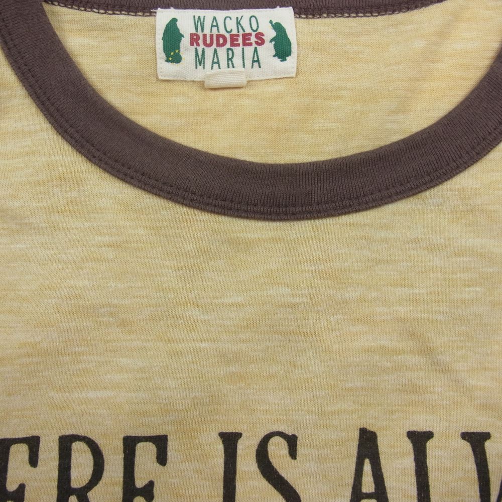 WACKO MARIA ワコマリア リンガー Tシャツ イエロー系 XL【中古】